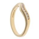 18ct Yellow Gold 0.15ct Brilliant Cut Diamond Wishbone Ring