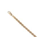 9ct Yellow Gold Rope Bracelet 7.5"