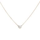 18ct Yellow And White Gold 0.20ct Diamond Heart Pendant And Chain 16"