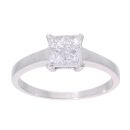 18ct White Gold 0.65ct Diamond Cluster Ring