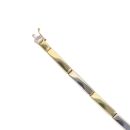 18ct Yellow and White Gold Fancy Bars Bracelet 7.5"