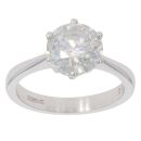 Platinum 2.65ct Brilliant Cut Diamond Solitaire Ring