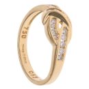 18ct Yellow Gold 0.25ct Brilliant Cut Diamond Fancy Ring