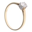 18ct Yellow Gold 0.54ct Oval Cut Diamond Solitaire Ring