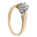 18ct Yellow Gold 0.40ct Brilliant Cut Diamond Solitaire Ring