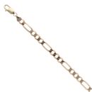 9ct Yellow Gold Figaro Bracelet 8.5"