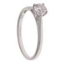 9ct White Gold 0.33ct Brilliant Cut Diamond Solitaire Ring
