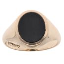 9ct Yellow Gold Onyx Signet Ring