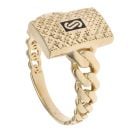 14ct Yellow Gold Monaco Classic Flex Patterned Signet Ring