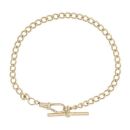 9ct Yellow Gold Albert T-Bar Bracelet 8"
