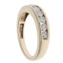 9ct Yellow Gold 0.50ct Brilliant Cut Diamond Half Eternity Ring