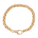 9ct Yellow Gold Wheat Bracelet 7.5"