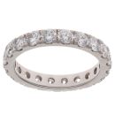 Platinum 2.00ct Brilliant Cut Diamond Full Eternity Ring