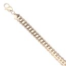 9ct Yellow Gold Double Curb Bracelet 8"
