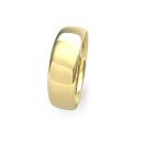 9ct Yellow Gold 6mm Slight Court Wedding Band
