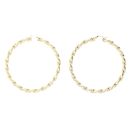 9ct Yellow Gold Twist Hoop Earrings