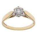 18ct Yellow Gold 0.40ct Brilliant Cut Diamond Solitaire Ring