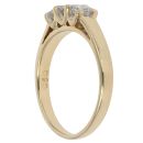 18ct Yellow Gold 0.50ct Diamond Trilogy Ring