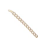 9ct Yellow Gold Curb Bracelet 8"