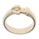 9ct Yellow Gold Plain Buckle Ring