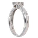 9ct White Gold 0.25ct Diamond Princess Cut Cluster Ring