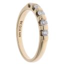 9ct Yellow Gold 0.25ct Brilliant Cut Diamond Five Stone Ring