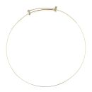 9ct Yellow Gold Patterned Expanding Baby Bangle