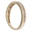 9ct Yellow Gold 0.35ct Diamond Half Eternity Ring
