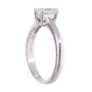 Platinum 0.50ct Emerald Cut Solitaire Diamond Ring
