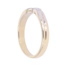 18ct Yellow And White Gold 0.05ct Diamond Wishbone Ring