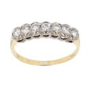 18ct Yellow Gold 0.50ct Brilliant Cut Diamond Half Eternity Ring