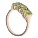 9ct Yellow Gold Three Stone Peridot Ring