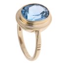 9ct Yellow Gold Created Spinel Single Stone Ring