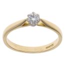 18ct Yellow Gold 0.20ct Diamond Solitaire Ring