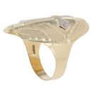 14ct Yellow and White Gold Cross Ring