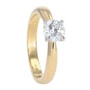 18ct Yellow Gold 0.60cts Diamond Solitaire Ring