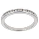 18ct White Gold 0.15ct Brilliant Cut Diamond Half Eternity Ring
