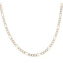 9ct Yellow Gold Figaro Chain 22"