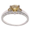 9ct White Gold Beryl Ring