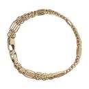9ct Yellow Gold Gate Bracelet 7.5"