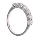 18ct White Gold 1.00ct Brilliant Cut Diamond Half Eternity Ring