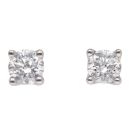 9ct White Gold 0.60ct Brilliant Cut Diamond Stud Earrings