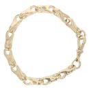 9ct Yellow Gold Fancy Bracelet 7.5"