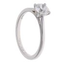Platinum 0.91ct Brilliant Cut Diamond Solitaire Ring