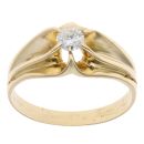 18ct Yellow Gold 0.35ct Diamond Signet Ring