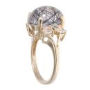 9ct Yellow Gold Rutilated Quartz Dress Ring