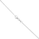 9ct White Gold 0.30ct Brilliant Cut Diamond Flower Pendant And Chain 16"