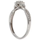 9ct White Gold 0.33ct Brilliant Cut Diamond Cluster Ring