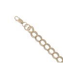 9ct Yellow Gold Fancy Bracelet 8"