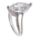 Silver Cubic Zirconia Single Stone Ring By Icesia